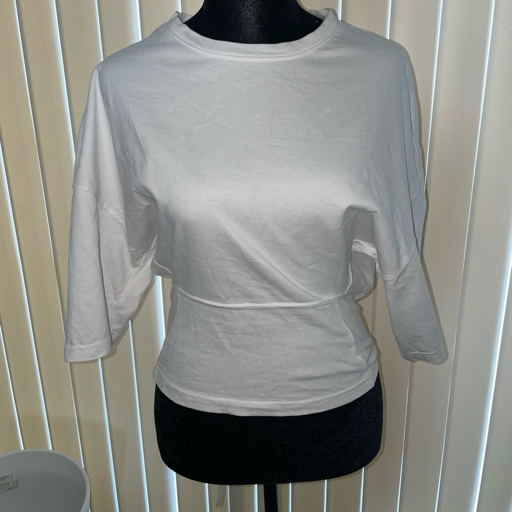 Zara White Crop Top for Women